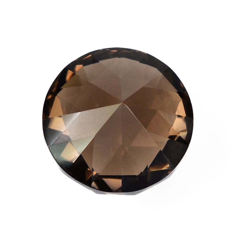 SMOKY QUARTZ ROSE CUT HIGH DOME ROUND 10MM 4.60Cts.
