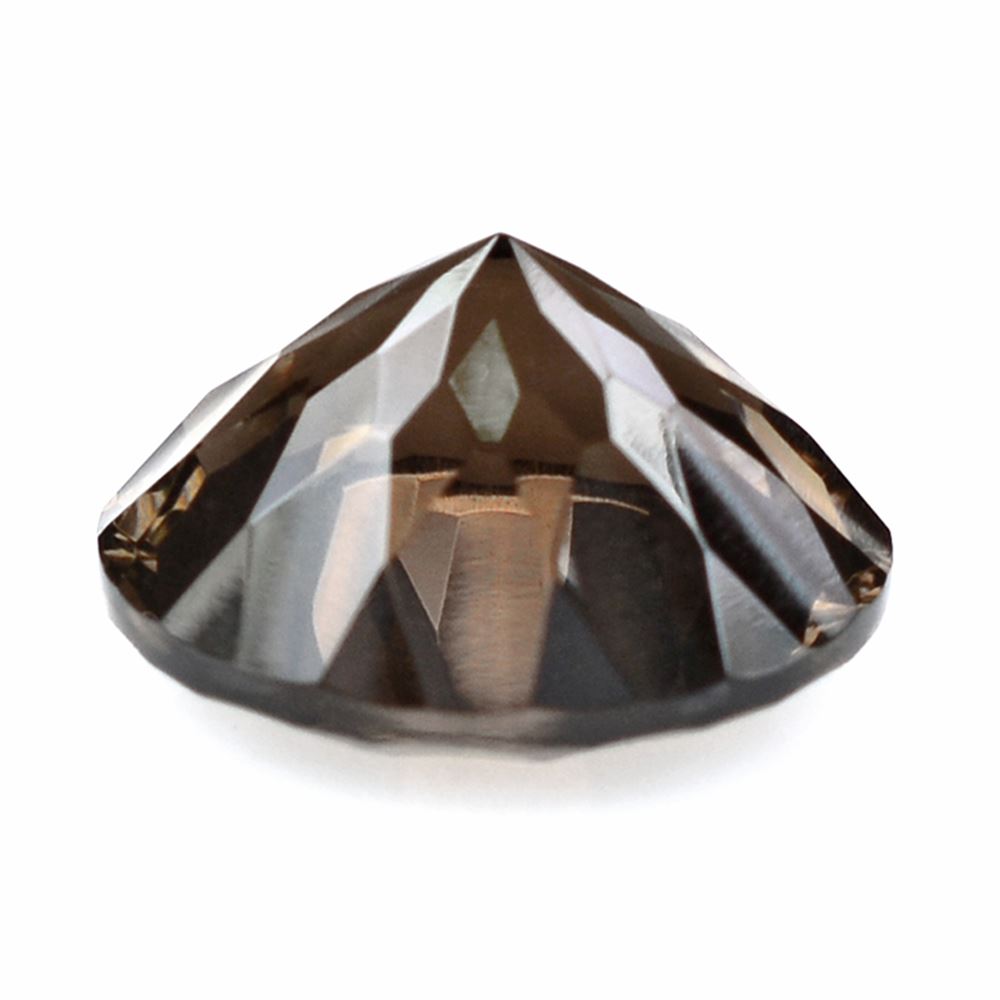 SMOKY QUARTZ CONCAVE CUT ROUND 12MM 5.50Cts.