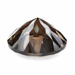 SMOKY QUARTZ CONCAVE CUT ROUND 12MM 5.50Cts.