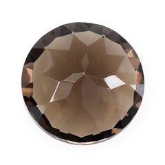 SMOKY QUARTZ CONCAVE CUT ROUND 12MM 5.50Cts.