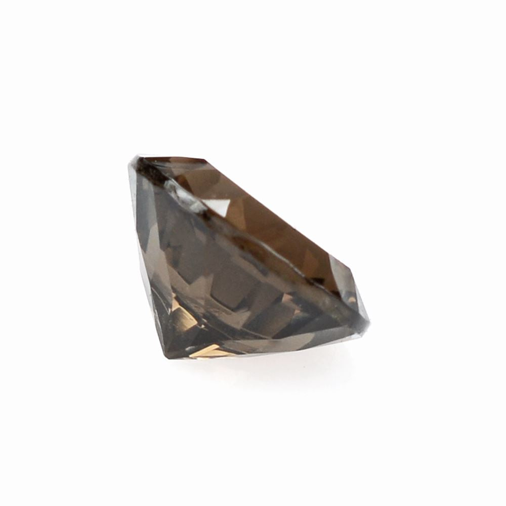 SMOKY QUARTZ CONCAVE CUT ROUND 6.50MM 0.93Cts.