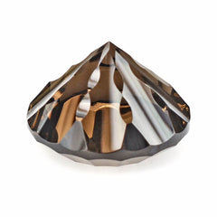 SMOKY QUARTZ CONCAVE SPLENDOR CUT ROUND 16MM 13.48 Cts.