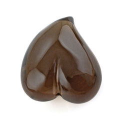 SMOKY QUARTZ SACRED HEARTS (DES#133) (HALF DRILL) 17X15MM 16.60 Cts.