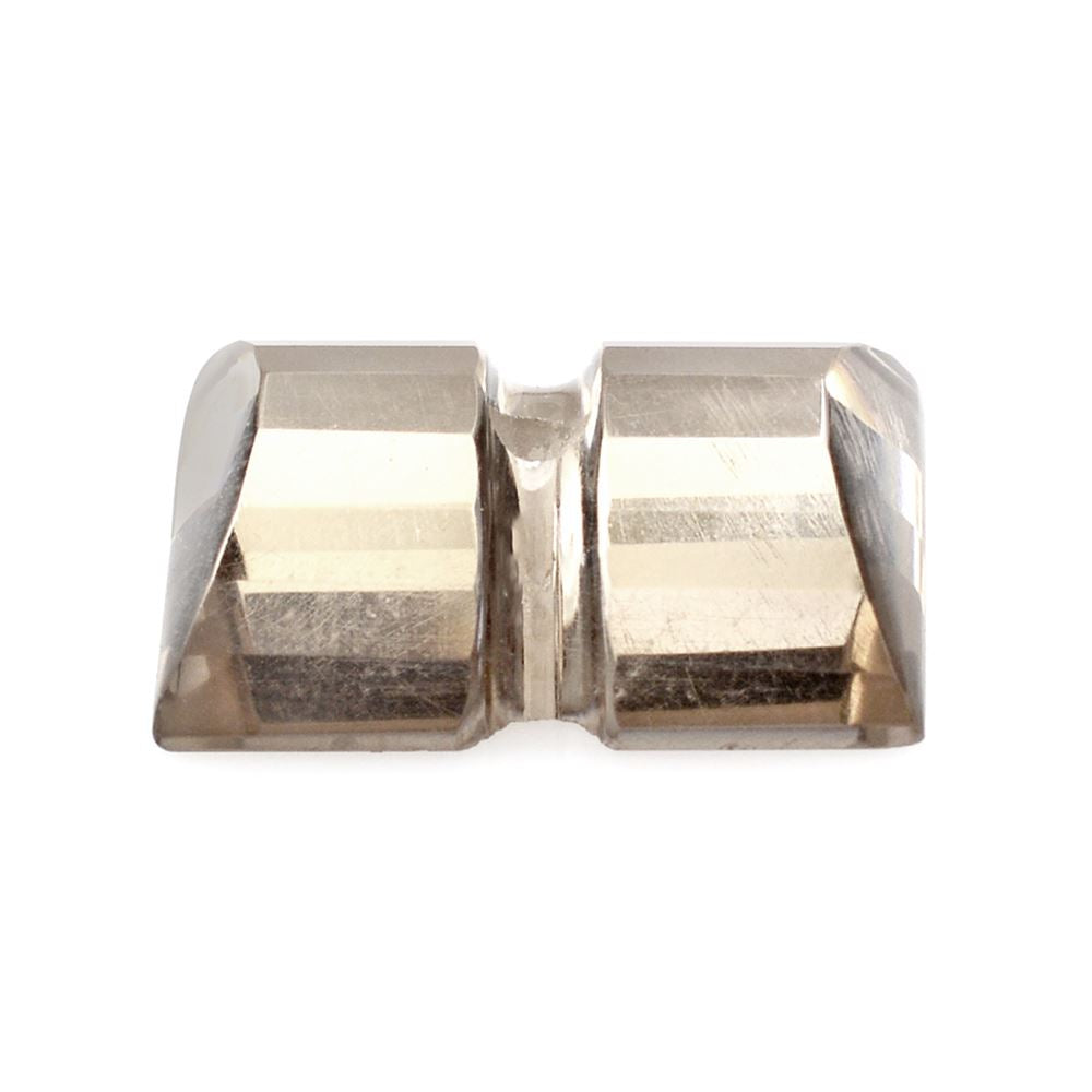 SMOKY QUARTZ BAGUETTE CAB WITH CARVED BELT (DES#128) (FULL DRILL) LITE 16X12MM 8.20 Cts.