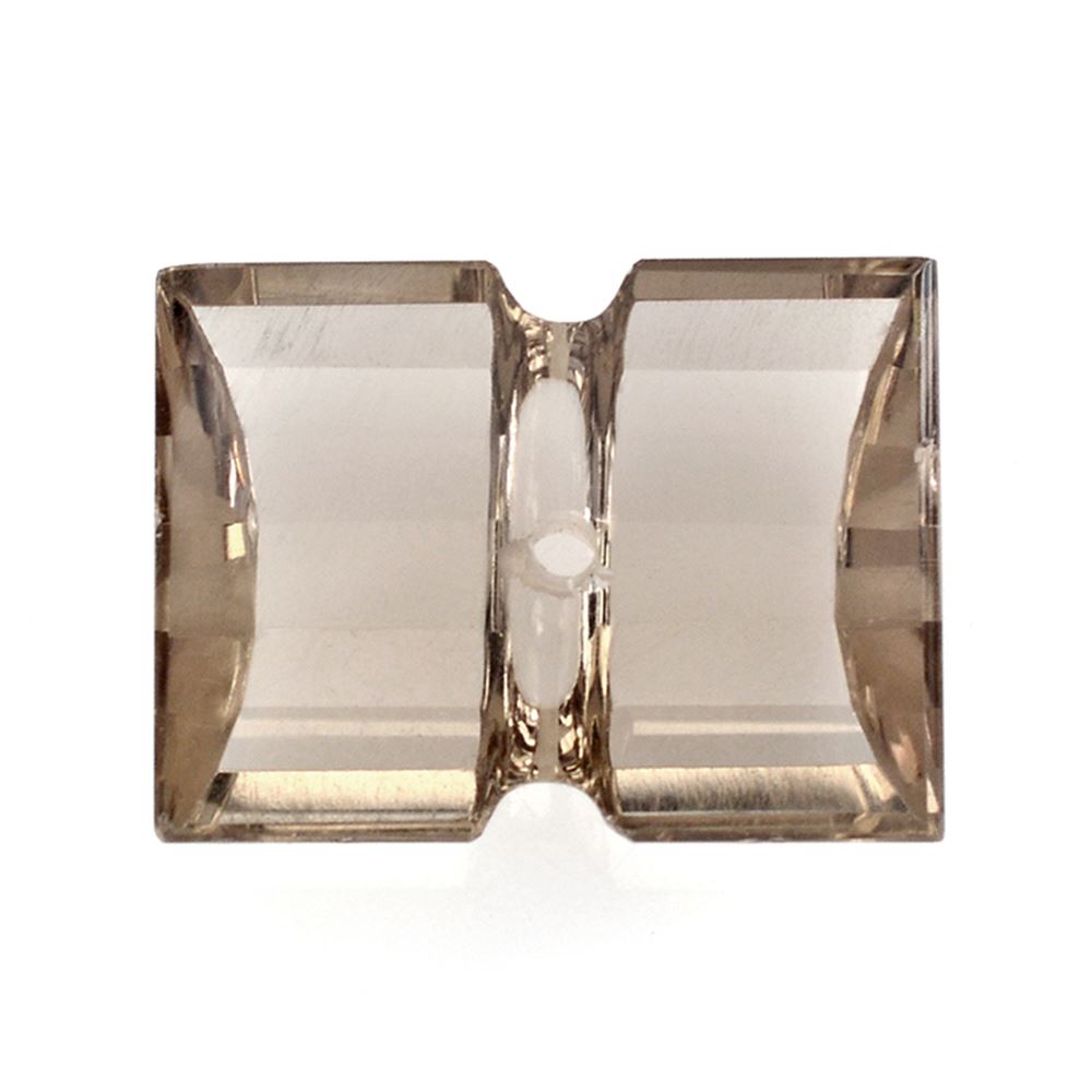 SMOKY QUARTZ BAGUETTE CAB WITH CARVED BELT (DES#128) (FULL DRILL) LITE 16X12MM 8.20 Cts.