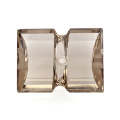 SMOKY QUARTZ BAGUETTE CAB WITH CARVED BELT (DES#128) (FULL DRILL) LITE 16X12MM 8.20 Cts.
