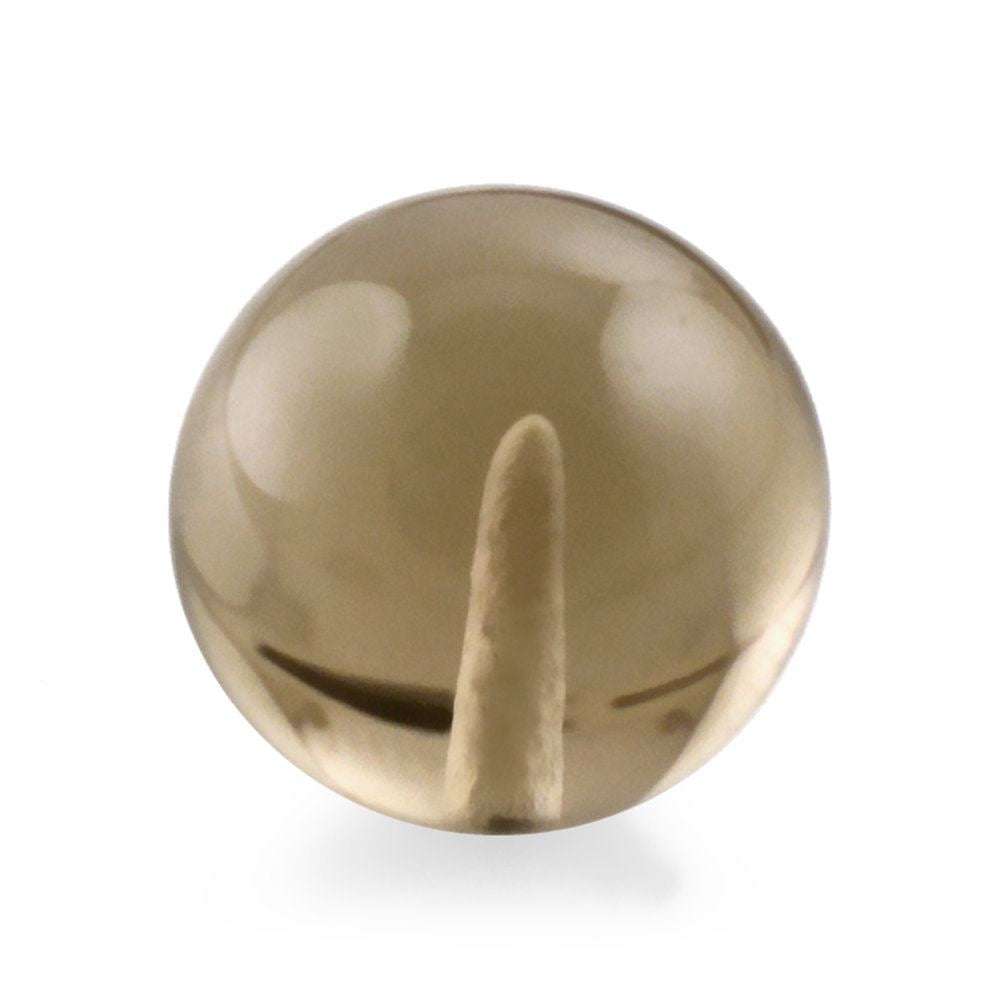 SMOKY QUARTZ PLAIN BALLS MEDIUM (HALF DRILL) 8MM 3.57 Cts.