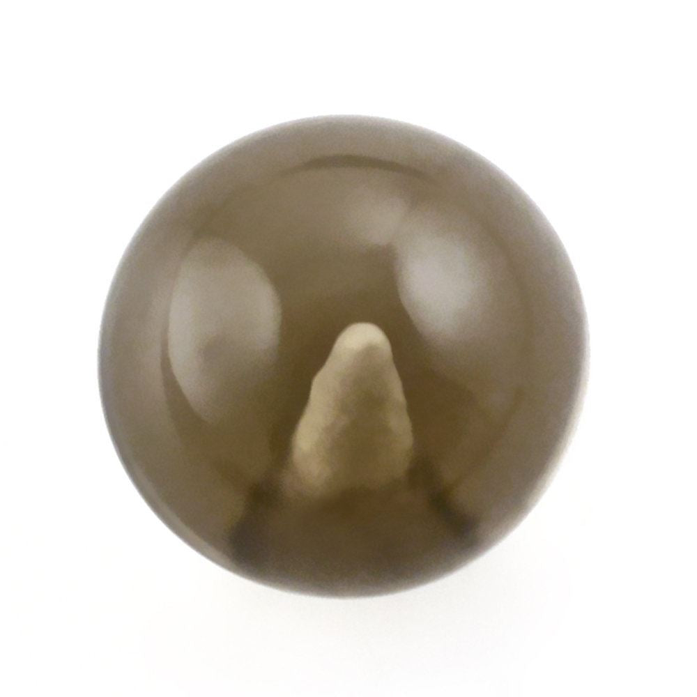 SMOKY QUARTZ PLAIN BALLS MEDIUM (HALF DRILL) 8MM 3.57 Cts.