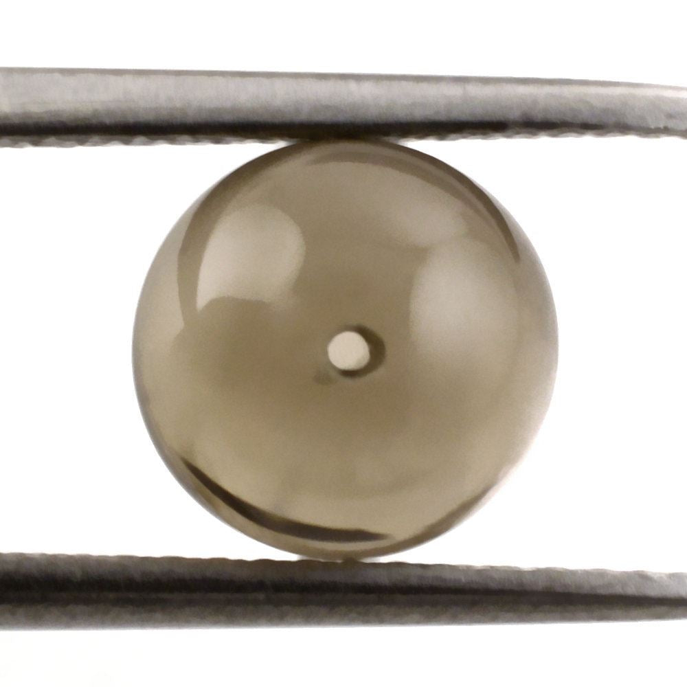 SMOKY QUARTZ PLAIN BALLS MEDIUM (HALF DRILL) 8MM 3.57 Cts.