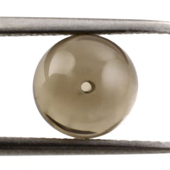 SMOKY QUARTZ PLAIN BALLS MEDIUM (HALF DRILL) 8MM 3.57 Cts.