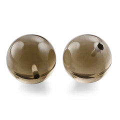 SMOKY QUARTZ PLAIN BALLS MEDIUM (HALF DRILL) 8MM 3.57 Cts.