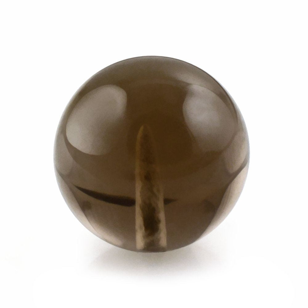 SMOKY QUARTZ PLAIN BALLS (DARK) (HALF DRILL) 8MM 3.59 Cts.