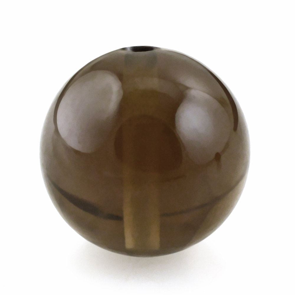 SMOKY QUARTZ PLAIN BALLS (DARK) (FULL DRILL) 10MM 6.65 Cts.