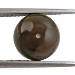 SMOKY QUARTZ PLAIN BALLS (DARK) (FULL DRILL) 10MM 6.65 Cts.