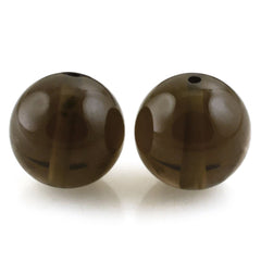 SMOKY QUARTZ PLAIN BALLS (DARK) (FULL DRILL) 10MM 6.65 Cts.