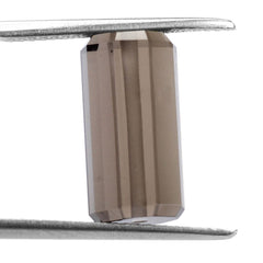 SMOKY QUARTZ STEP CUT BARREL (FULL DRILL 1MM) 14.50X7.20MM 8.00 Cts.