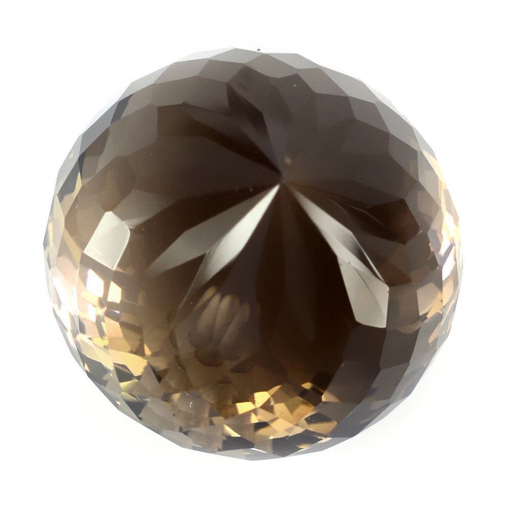 SMOKY QUARTZ ONION DROPS (HALF DRILL 1MM)  18X17MM 32.97 Cts.