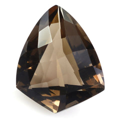 SMOKY QUARTZ (PALE) FACETED SHIELD (MEDIUM) 16X13MM 9.25 Cts.