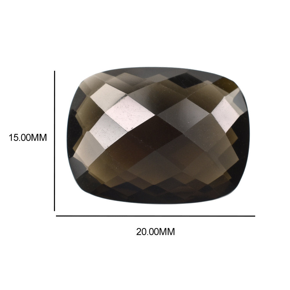 SMOKY QUARTZ BRIOLETTE CUSHION 20X15MM 16.15 Cts.