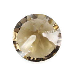 SMOKY QUARTZ CONCAVE SPLENDOR CUT ROUND (DES#75) 12MM 5.60 Cts.