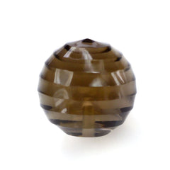 SMOKY QUARTZ CONCAVE BALL (HALF DRILL) (DES#136) 10MM 7.24 Cts.