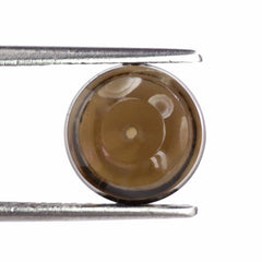 SMOKY QUARTZ CONCAVE BALL (HALF DRILL) (DES#136) 10MM 7.24 Cts.