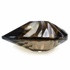 SMOKY QUARTZ CONCAVE BRIOLETTE PEAR (DES#14) 20X15MM 12.75 Cts.