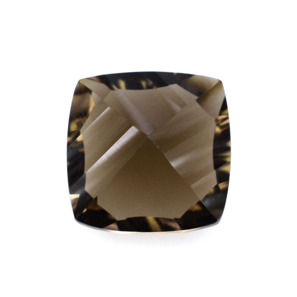 SMOKY QUARTZ LONG STEP CONCAVE CUSHION (DES#88) 8MM 2.03 Cts.