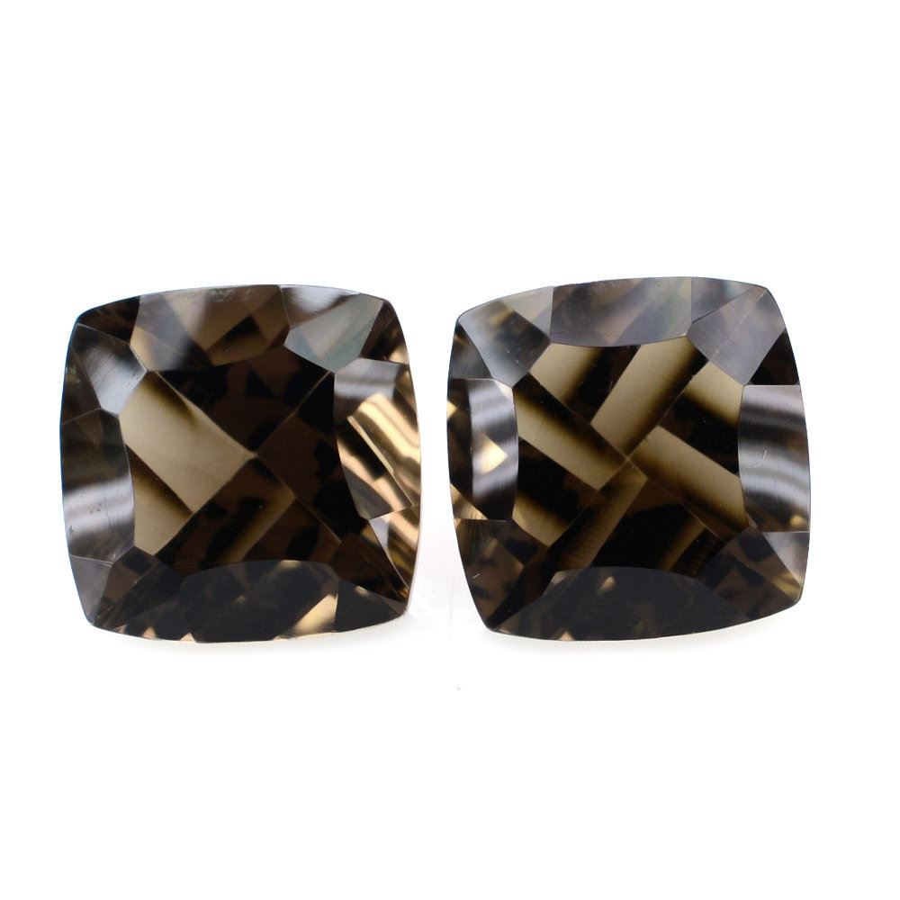 SMOKY QUARTZ LONG STEP CONCAVE CUSHION (DES#88) 8MM 2.03 Cts.