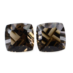 SMOKY QUARTZ LONG STEP CONCAVE CUSHION (DES#88) 8MM 2.03 Cts.