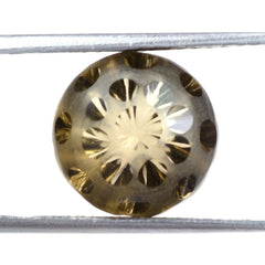 SMOKY QUARTZ UMBRELLA ROUND (DES#127) 12MM 7.55 Cts.