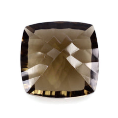 SMOKY QUARTZ CONCAVE CUT CUSHION (DES#72) 12MM 6.90 Cts.