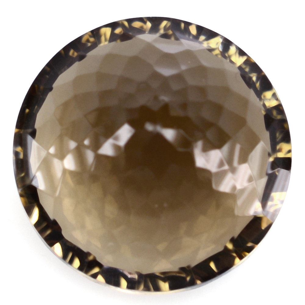 SMOKY QUARTZ NIRVANA CUT ROUND (DES#81) 15MM 11.65 Cts.