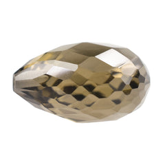 SMOKY QUARTZ BRIOLETTE HEART (HALF DRILL) 12MM 6.59 Cts.