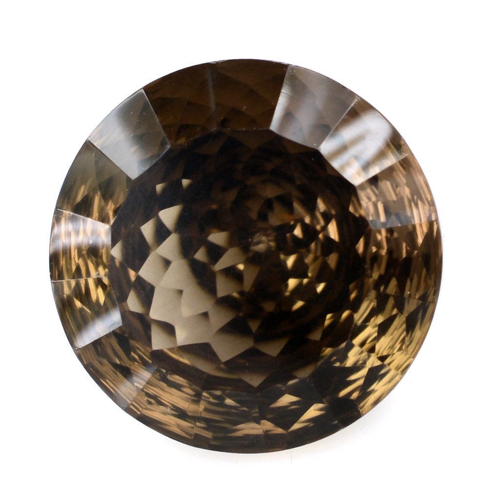 SMOKY QUARTZ NIRVANA CUT ROUND (DES#81) 14MM 8.44 Cts.