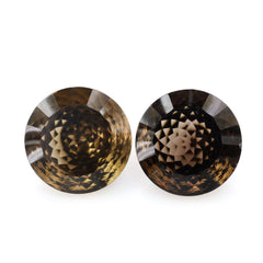 SMOKY QUARTZ NIRVANA CUT ROUND (DES#81) 14MM 8.44 Cts.
