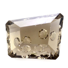 SMOKY QUARTZ CUT CHEESE (DES#59) 15X13X12.50X10MM 8.35 Cts.