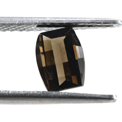 SMOKY QUARTZ BAR CUT BARREL (DES#128) 8X6MM 1.37 Cts.