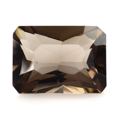 SMOKY QUARTZ OCTAGON RADIANT CUT WITH OCTAGON TABLE (DES#1) 14X10MM 6.95 Cts.