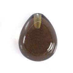 SMOKY QUARTZ PLAIN EGGS (HALF DRILL) (DES#53) 10X8MM 4.33 Cts.