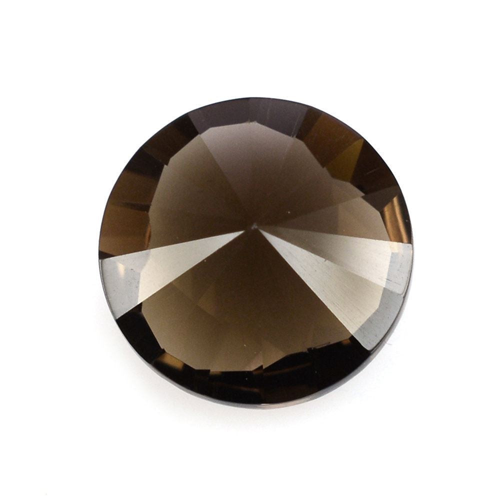 SMOKY QUARTZ CLUBS TOP ROUND (DES#93) 10MM 0.98 Cts.