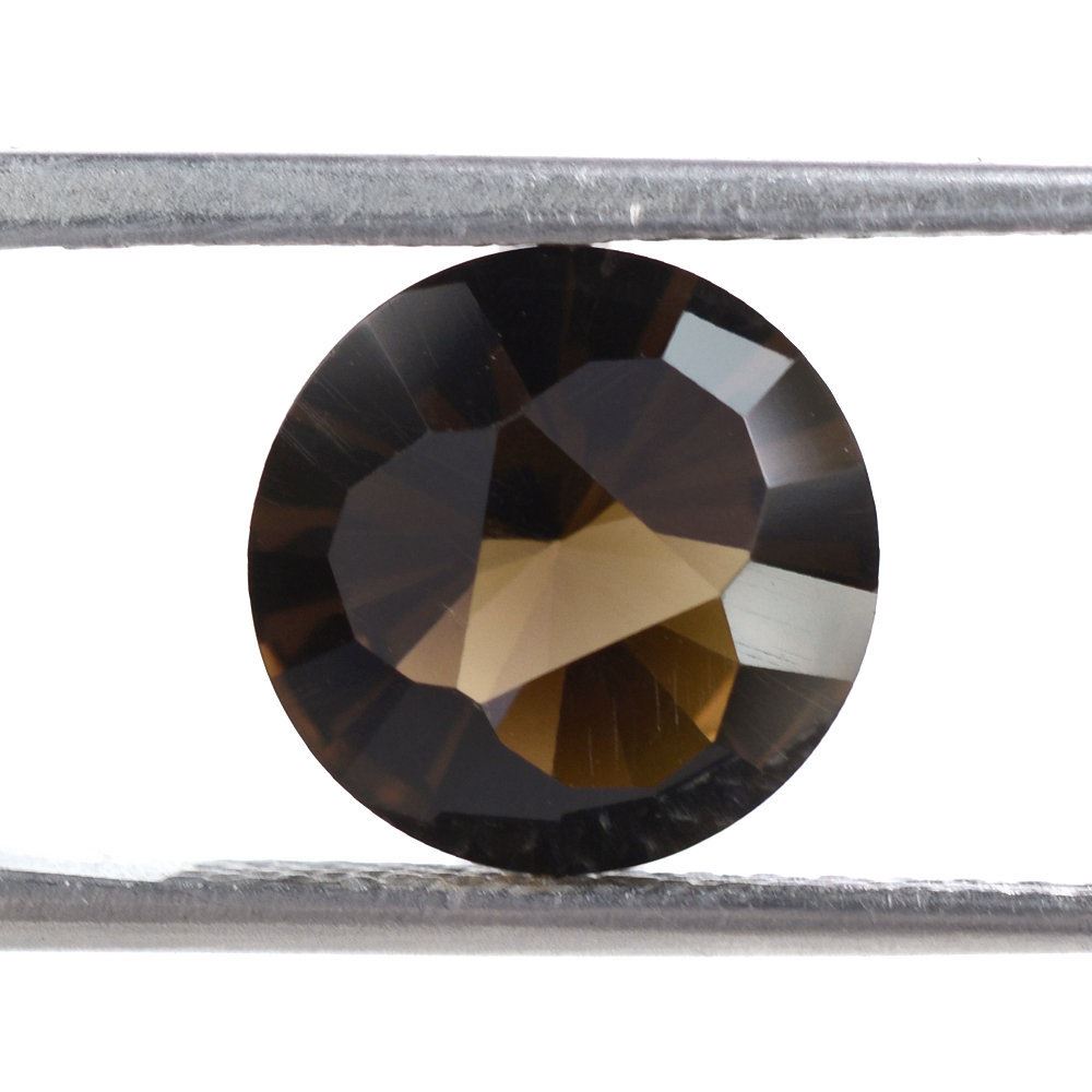 SMOKY QUARTZ CLUBS TOP ROUND (DES#93) 10MM 0.98 Cts.