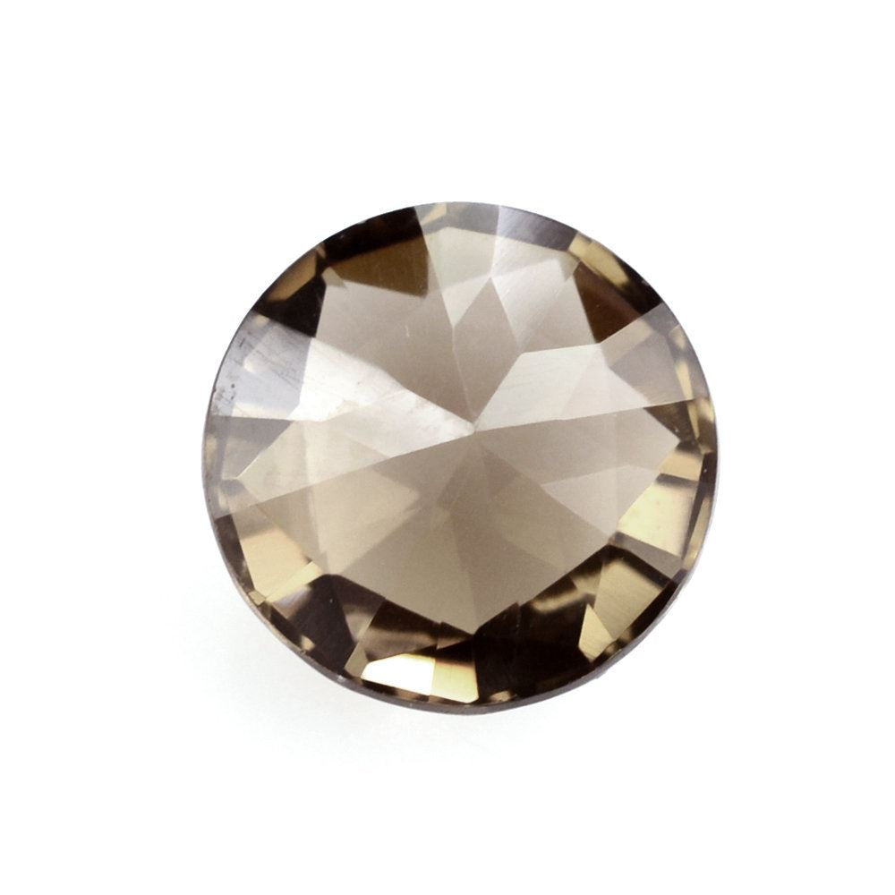 SMOKY QUARTZ HIGH DOME ROSE CUT ROUND (DES#17) 8MM 2.13 Cts.