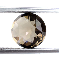 SMOKY QUARTZ HIGH DOME ROSE CUT ROUND (DES#17) 8MM 2.13 Cts.