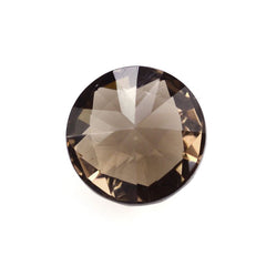 SMOKY QUARTZ HIGH DOME ROSE CUT ROUND (DES#17) 7MM 1.69 Cts.