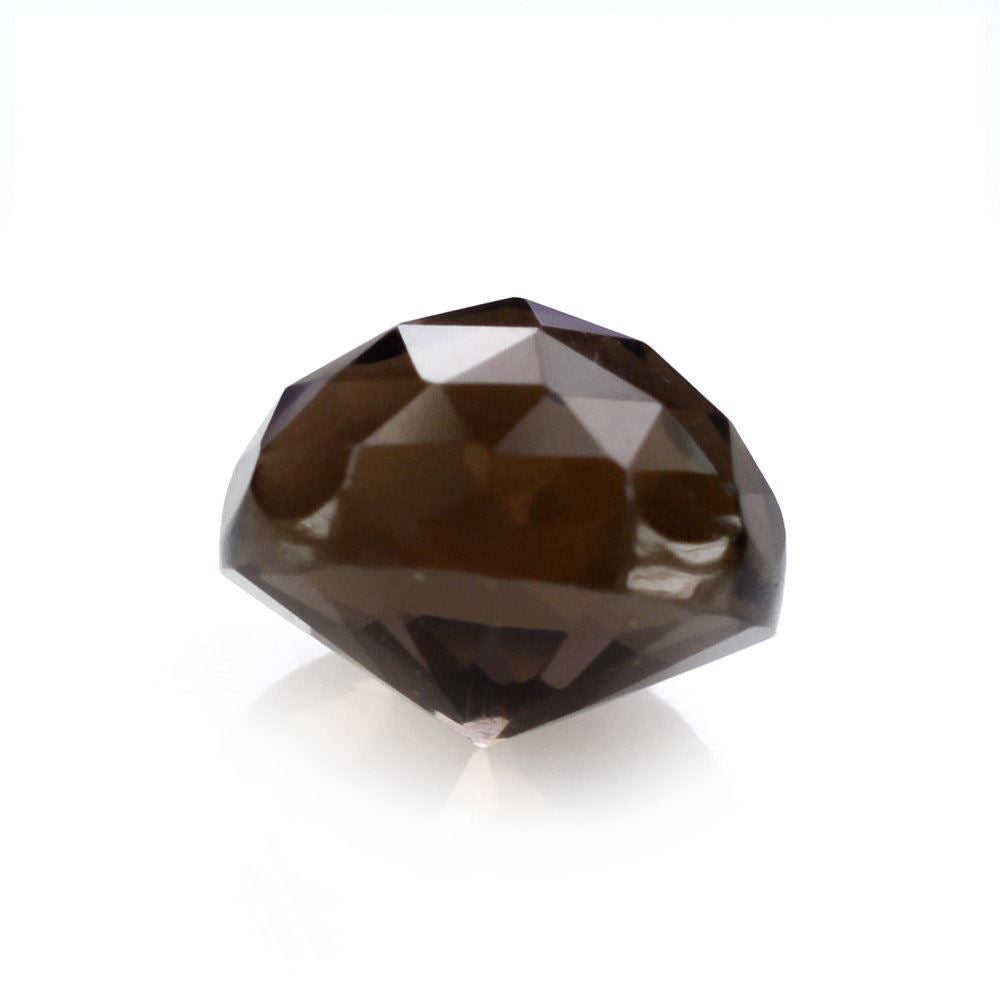 SMOKY QUARTZ HIGH DOME ROSE CUT ROUND (DES#17) 7MM 1.74 Cts.