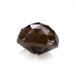 SMOKY QUARTZ HIGH DOME ROSE CUT ROUND (DES#17) 7MM 1.74 Cts.