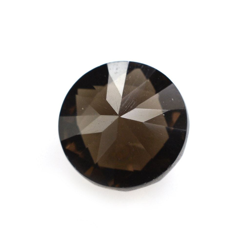 SMOKY QUARTZ HIGH DOME ROSE CUT ROUND (DES#17) 7MM 1.74 Cts.