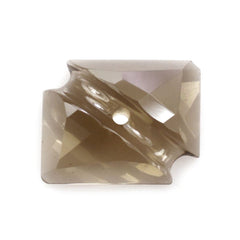 SMOKY QUARTZ OCTAGON CABS WITH CARVED BELT (FULL DRILL) (DES#27) 10X8MM 2.42 Cts.