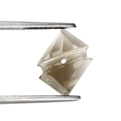 SMOKY QUARTZ OCTAGON CABS WITH CARVED BELT (FULL DRILL) (DES#27) 10X8MM 2.42 Cts.